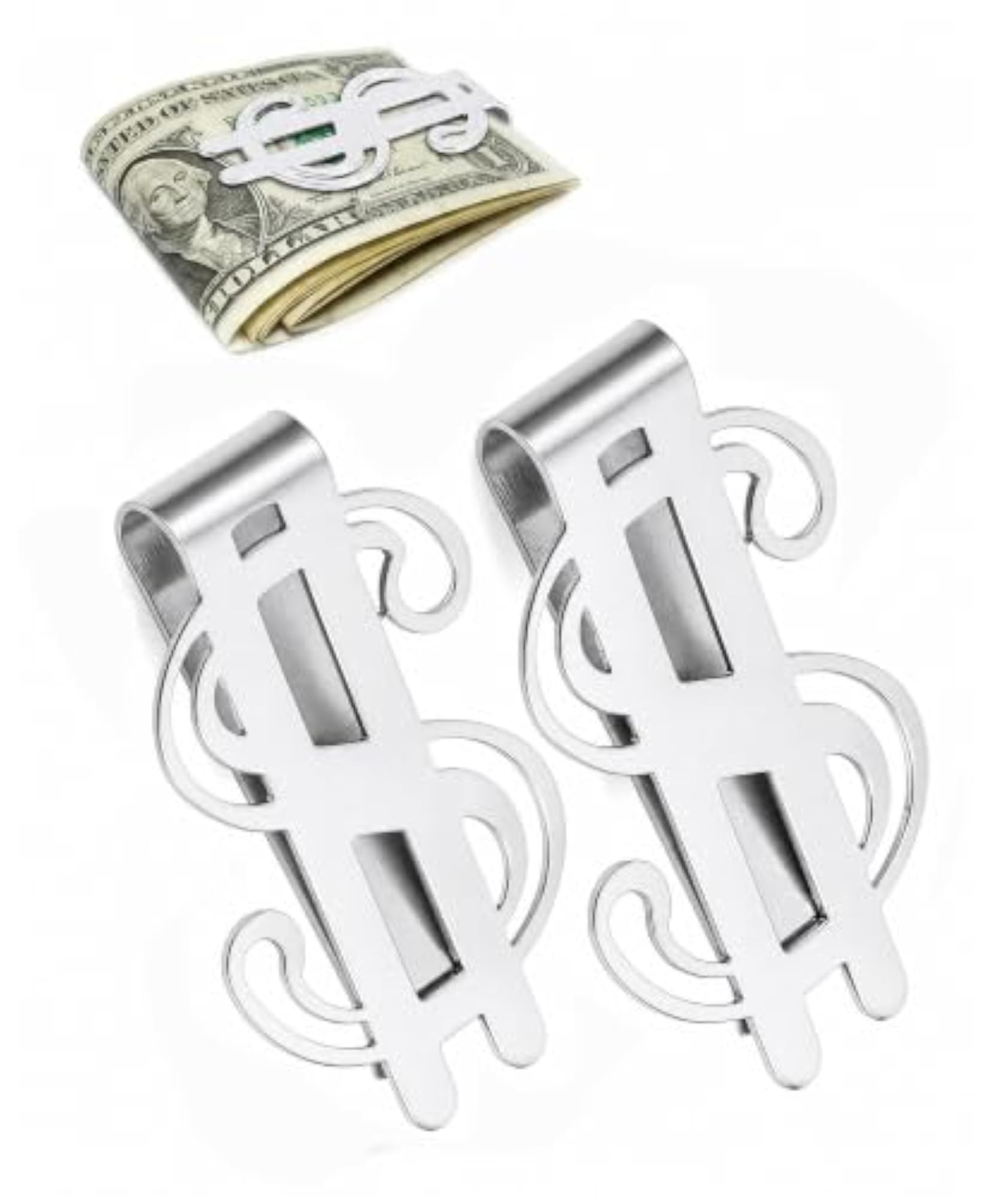 Minimalist Metal Money Clip Set for Business Travel