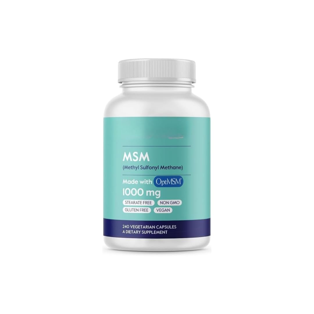 Athinika Nutrition MSM 1000mg Made with OptiMSM Capsules- No Stearates - GMO Free - Gluten Free - Joint Support-image-36