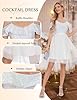 Wedtrend White Dress Women Off The Shoulder 80s Prom Dress for Women Party Plus Size Sequin Dresses Glitter Short Homecoming Dresses WTS6002ColorfulWhite2XL #2
