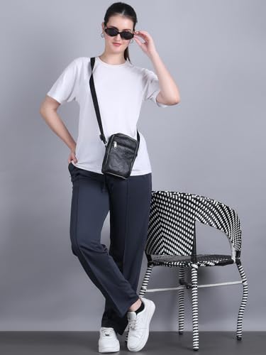 Image of Mack Jonney Solid| Relaxed Fit | Cotton Trackpant for Women-M27