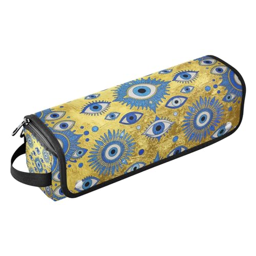 Hot Hair Tools Travel Bag with Heat Resistant Pad Curling Iron Travel Holder Storage Bag for Flat Iron Hot Tools and Haircare Accessories Evil Eye Amulet Pattern Portable Essentials miniatura 1