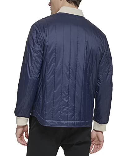 DOCKERS Men's Channel Quilted Open Bottom Bomber Jacket3