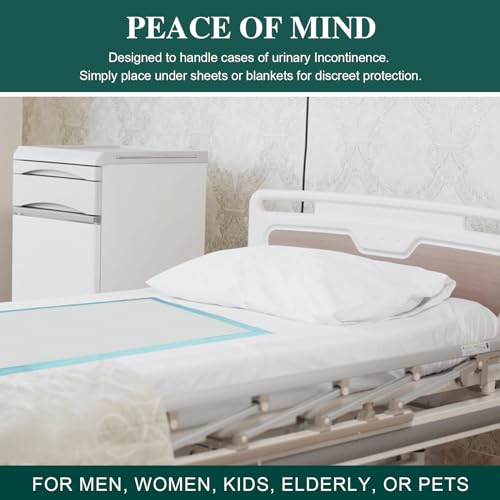 BIGGMED Tear-Resistant Bed Pads Disposable Adult 36" x 36" 115 Gram XXL Extra Large Chux Pads Super Absorbent Bed Pee Pads for Adults, Kids, Elderly | Puppy Pads Large for Training 25 Count