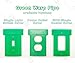 Warp Pipe Single Light Switch Wall Plate Cover - Handmade Video Game Room Decor Geek Gamer Bedroom Living Room (Green - Single Toggle Light Switch Cover 1-Gang)