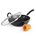 Produktbild ProCook Gourmet Non-Stick Wok - mit Deckel - Induktion - 28 cm - Wokpfanne - mit Antihaftbeschichtung - Stay-Cool Silikongriff