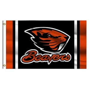 College Flag Outdoor Compatible for Oregon State Beavers,OSU Outside 3×5 Banner, Double Sided