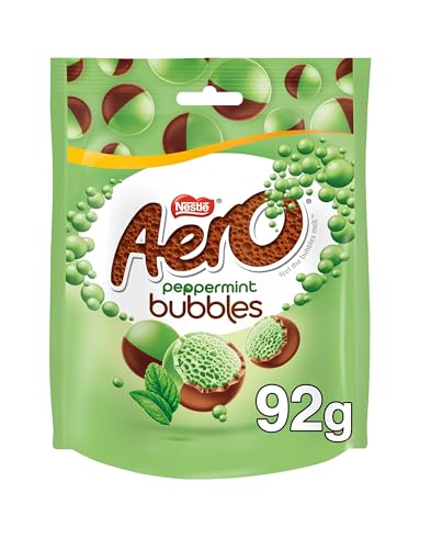 Aero Bubbles Peppermint Mint Chocolate Sharing Pouch, 92 G