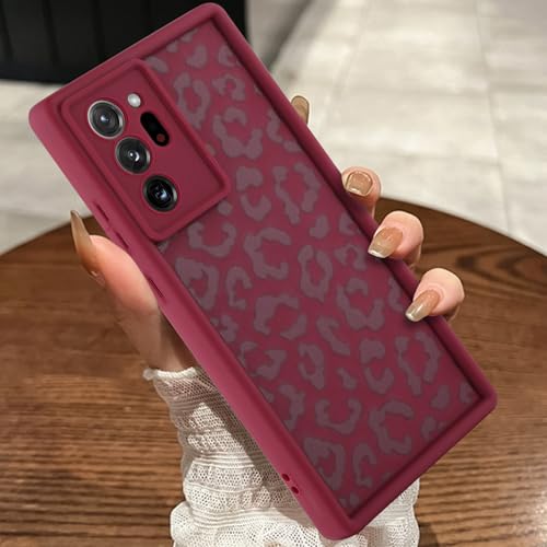 Image of Compatible with Samsung Galaxy Note 20 Ultra Case, Wine Red