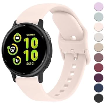 Meliya Pulseiras para relógio Garmin Vivoactive 5 / Vivoactive 3, Garmin Venu 2 Plus/Venu Sq/Venu, mulheres e homens, pulseira de silicone macio de 20 mm para relógio inteligente Garmin Vivomove HR,
