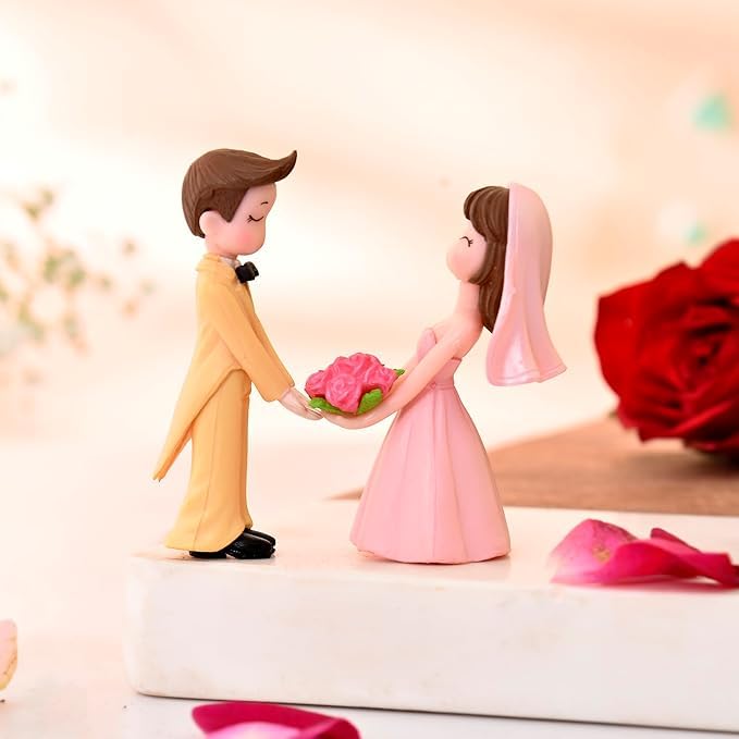 Proposal Love Couple Miniature Figurine Valentine Decoration Item...