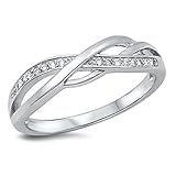 CHOOSE YOUR COLOR Sterling Silver Celtic Knot Ring