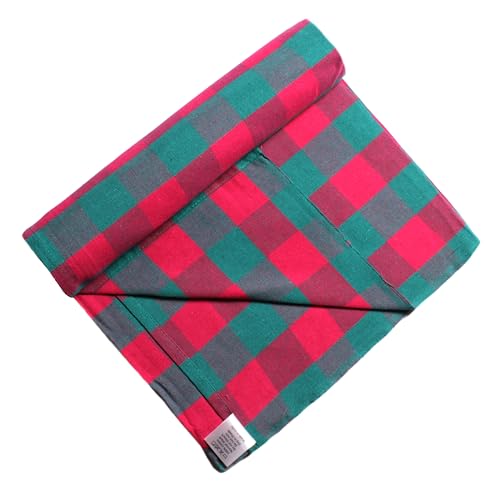 Image of Hornbill Enterprises 100% Pure Cotton Blanket /Single Size Solapur Cotton Chaddar /Bedsheet /Reversible Blanket for Daily use (60x90 inches) Set of 1 (Pink Green)