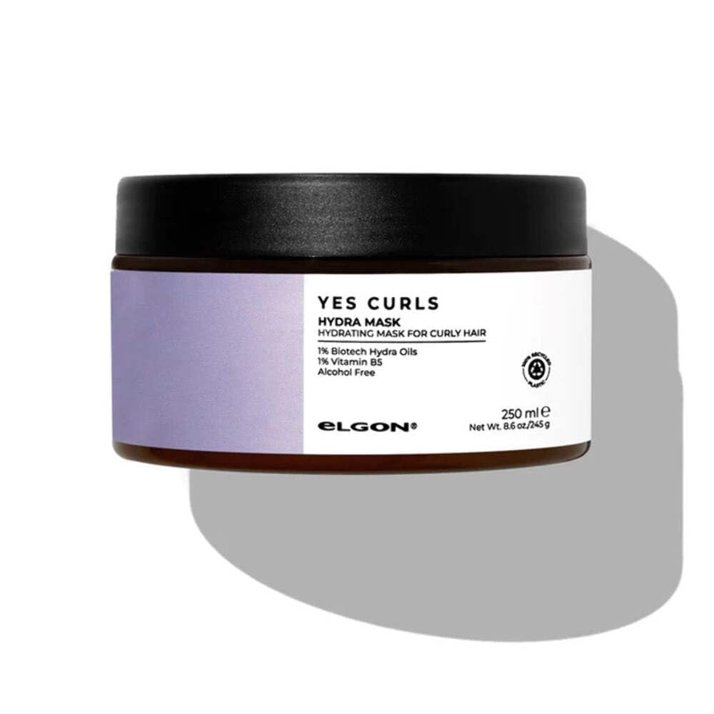 Elgon Yes Curls Hydra Mask Mask - Máscara para cabello rizado, 250 ml