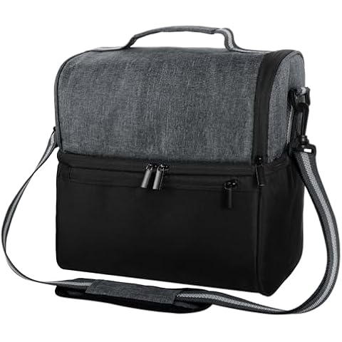 FUYOAL Insulated Lunch Bag with Shoulder Strap Cover