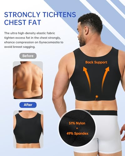 Compression Corest Chest Binder Slimming Tank Top for Hide GynecomastiaTransgender Tomboy Men Women3