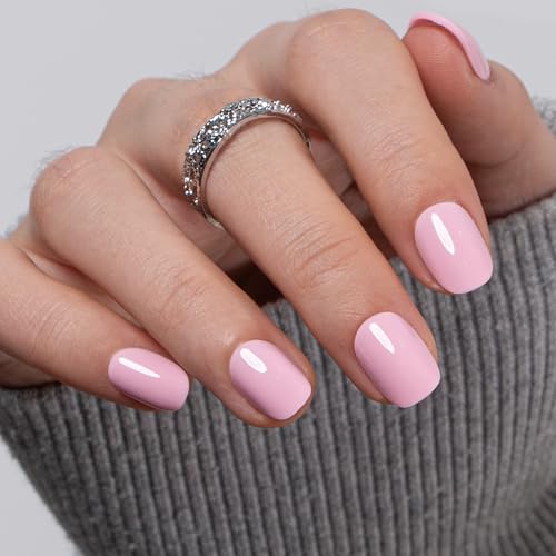 Image of CurvLife Press On Nails Extra Short - 30Pcs Soft Gel Fake Nails, Reusable Glue On Nail Kit with Adhesive Tabs, Natural Fit & Salon-Quality for Women & Girls (Candy Blush)