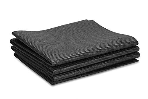 IRIS Fitness Best Travel 4mm Foldable PVC Yoga Mat, 173 cm X 61 cm (Black)-picture-35