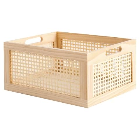 LONGERO Rectangular Storage and Decor Basket Cover