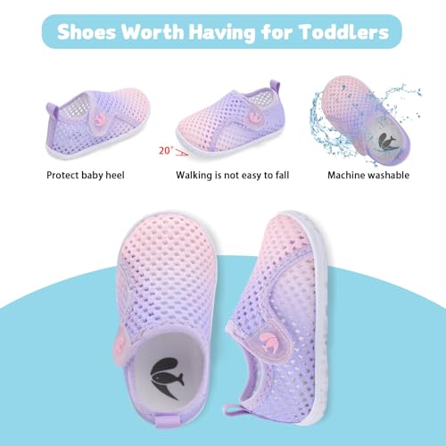 Image of FEETCITY Boys Girls Water Shoes Kids Aqua Socks Quick Dry Barefoot for Beach Swimming Pool