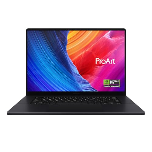 Asus ProArt P16 Laptop | NVIDIA RTX 5090 24GB AMD Ryzen AI 9 HX 370 64GB RAM 4TB SSD 164K OLED 120Hz Display Win11 Black [H7606WX-SE004W]
