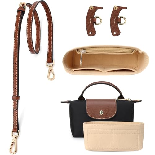 Proxima Direct Leather Shoulder Strap with Organizer Bag Insert
