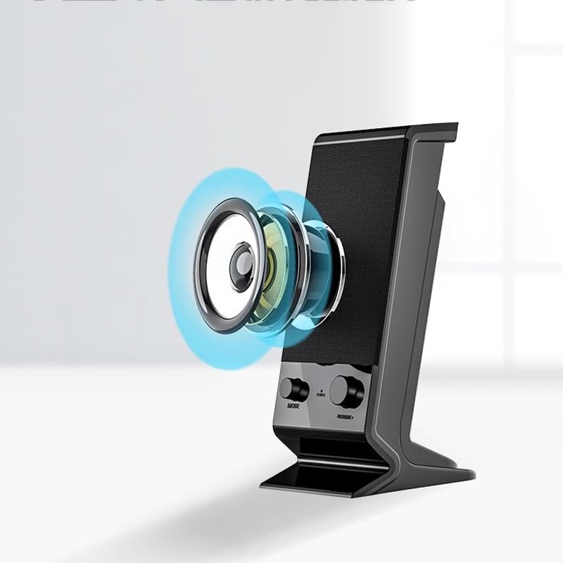 Son de bureau multimédia compact avec caisson de basses en surpoids pour PC fixe