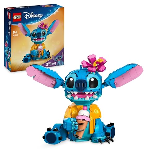 Lego Disney Stitch, Jouet De Construction Pour Enfants, Set Avec Cornet De Glace, Figurine À Construire, Idée Cadeau Pour Les Filles Et Garçons Dès 9 