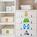 Chinco 32 Pcs Dresser Labels for Kids Drawer Clothing Stickers 4 Sheets Wardrobe Stickers Decals for Boy Girl Kids Clothes Labels for Drawer Wall Bedroom Home Decor