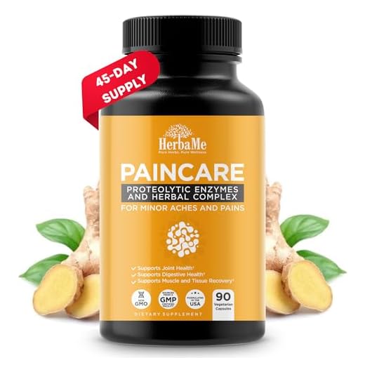 HerbaMe Anti-Inflammatory Supplement, Proteolytic Enzymes with Devils Claw, 90 Capsules, Natural Joint, Muscle, Tissue, Wounds and Post-Surgery Recovery Support, Inflammation Relief for Arthritis