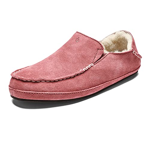 OLUKAI Nohea Slipper, Women's Slip-On Shoes, Genuine Shearling