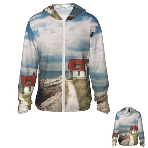 Chaqueta de protección solar para hombre con capucha miniatura 1