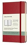 Moleskine Classic Hard Cover 2019 12 Month Weekly Planner, Pocket Size (3.5