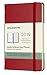 Moleskine Classic Hard Cover 2019 12 Month Weekly Planner, Pocket Size (3.5" x 5.5") Scarlet Red - Weekly Planner for Students & Professionals, for Organizing and Planning