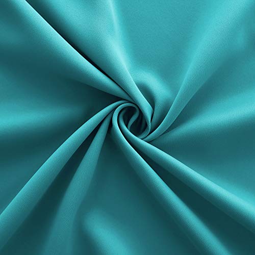 Image of Teal Grommet Curtains 42x63 Inches Long