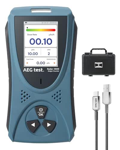 Geiger AEGTEST Radar-5633 - Detector de radiación nuclear LCD, dosímetro