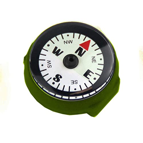 Brújula de pulsera / Brújula super luminosa básica para buceo / Accesorios de brújula para exteriores / Cápsula sin burbujas (Verde) miniatura 1