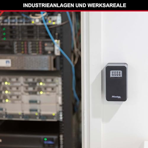 MASTER LOCK Schlüsselkasten mit Nummernschloss für die Wandmontage, Öffnung durch Ziehen, Mittelgroß, für den Außenbereich geeignet… – Ansicht 4