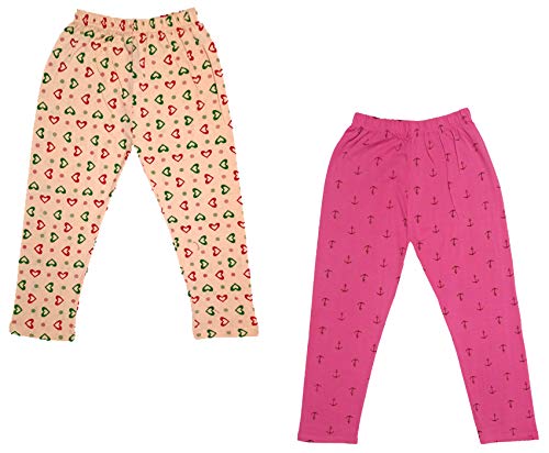 Image of indi weaves Girls Super Soft Cotton Solid Capri Pants Pack of 2