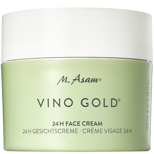 M. Asam Vinho dourado creme facial 24 h (100 ml) - creme de dia e noite 24 h contra linhas e rugas, proteção contra o envelhecimento prematuro, cuidado facial vegan