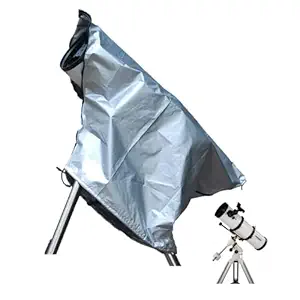 J&C Telescope Cover Waterproof 420D Silver Telescope Cover Outdoor Patio Telescope Covers for Outside Telescope Cover Indoor Scope Cover Telescope Rain Covers Dustproof Fade Resistant