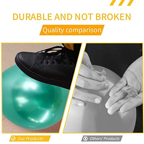 Image of Party Propz Dark Green Balloons For Decoration - 50 Pcs Green Metallic Balloon For Decoration | Teal Balloon | Balloons for Birthday (Latex)