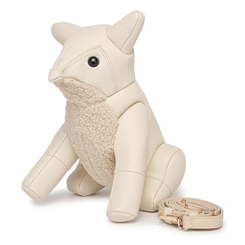 Sac bandoulière 3D animal mignon et zippé pour fille chic en cuir PU