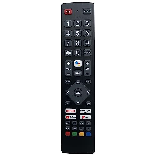 Replacement POF/RMC/0004 Voice Remote Control Compatible for polaroid tv remote control P32RAM1071U P50UAM2351U PA32H4312LEKB Smart HD Ready LED Android TVs