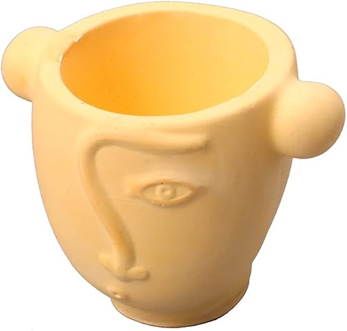 Miniatura 9 de Moldes de silicona para macetas de cemento facial, molde para hormigón, yeso, arcilla, suculentas, herramienta para hacer macetas