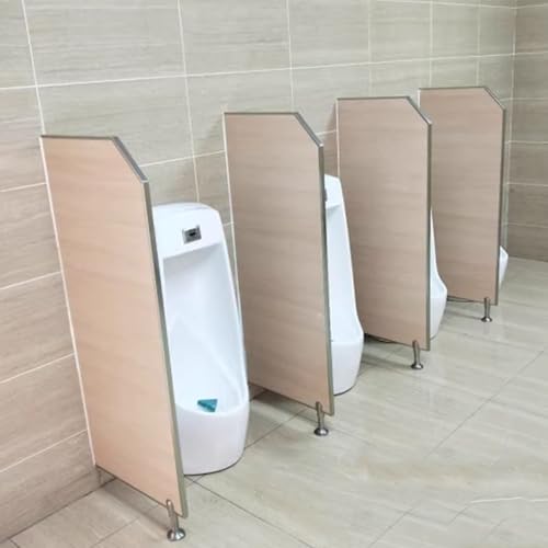 Mampara divisoria para urinarios públicos de suelo ajustable con dos deflectores impermeables 8