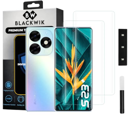 Image of Blackwik UV Curved Tempered Glass for Itel S23 Plus | 2-Pack