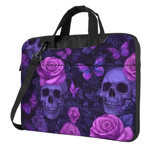 Bolsa para portátil impermeable 14 pulgadas diseño calaveras miniatura 1