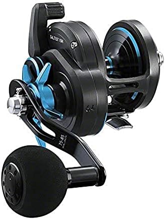 Daiwa Saltist Star Drag 4BB + 1RB, 6.4: 1 SALTIST35H Fishing Reel ,Black