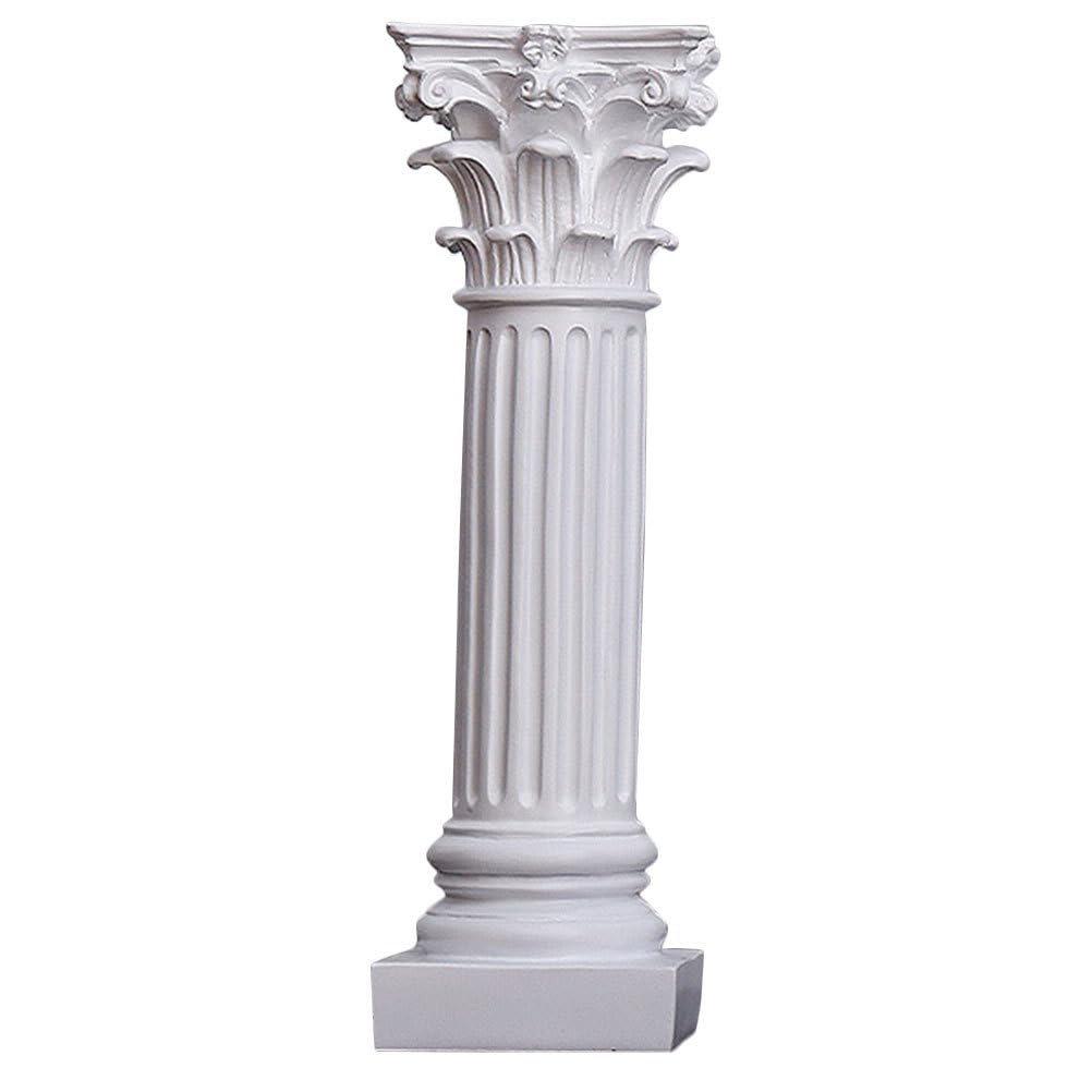 Roman Column Sculpture Home Decor Roman Column Candlestick Desktop Decorations Desktop Candlesticks Roman Column Candle Holders Candle Stick Micro-landscape Decors Photo Props