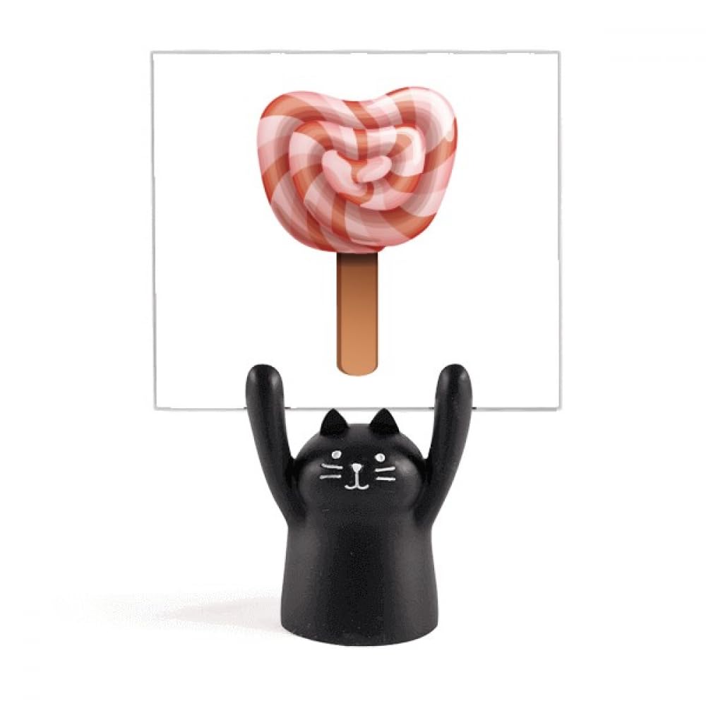 Support de mémo chat rouge pince note papier mignon pour décoration